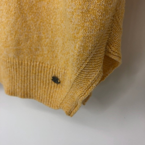 AEO mustard yellow v-neck long high low sweater, S - Picture 4 of 11